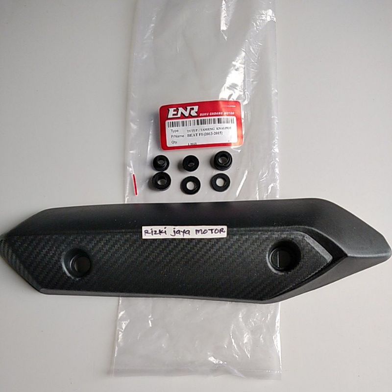 Pelindung knalpot cover tutup knalpot beat fi 2013-2015 sudah ada seal+bus besi tinggal pasang ori E