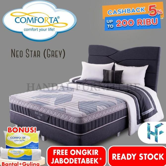 PROMO NEW  COMFORTA SET KASUR SPRING BED NEO STAR UK 90X200 - 90x200