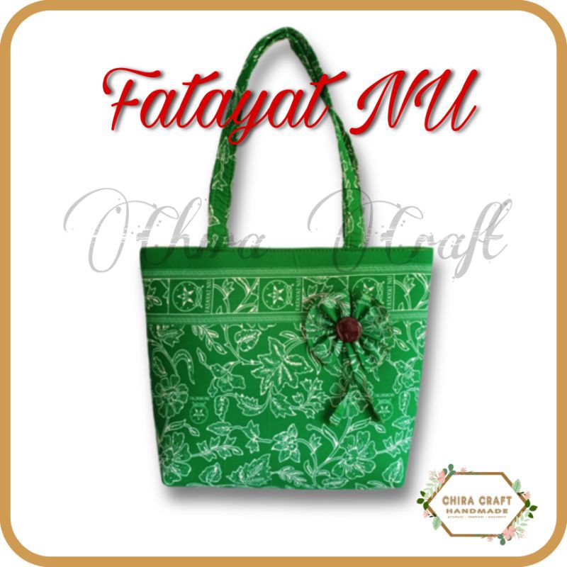 Chiracraft Fty Tas Fatayat NU Wanita Tote bag Fashion Muslimat Murah Uk-35cm