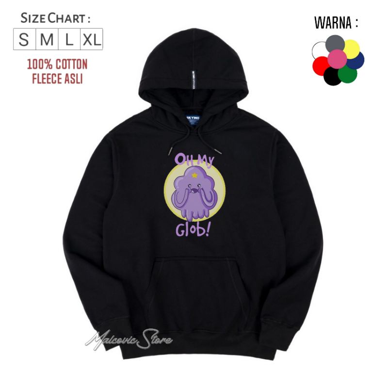 Sweater Hoodie Anak Oh My Glob/Hoodie Jumper Anak Adventure Time Anak Laki-laki Dan Perempuan/Jaket 
