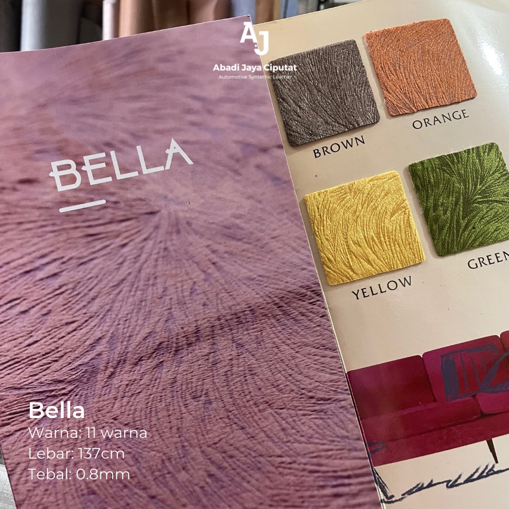 Bahan Kain Bludru / Velvet / Beludru Corak Sofa Kursi Bantal - Bella