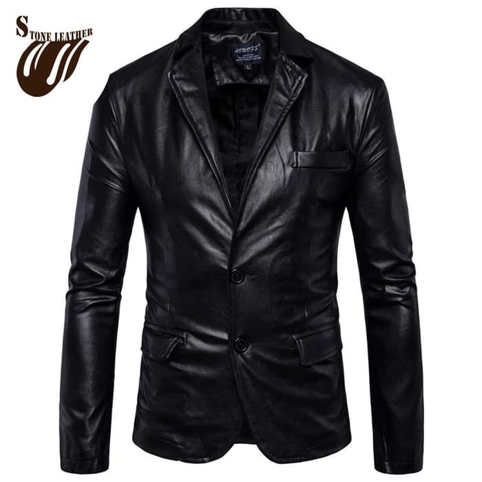 BIG SIZE BLAZER PRIA KULIT SINTETIS/JAKET KULIT SINTETIS PRIA/JAKET PRIA/JAKET BESAR