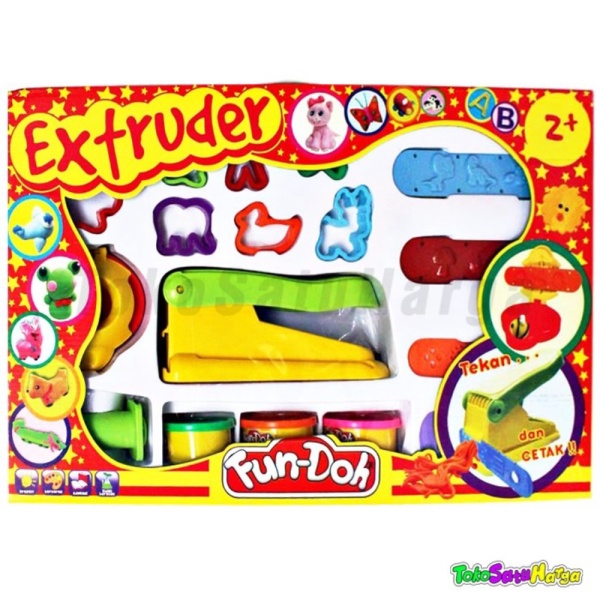 

Mainan Edukasi Lilin Fun Doh Extruder Cetakan Lilin Playdough Limited