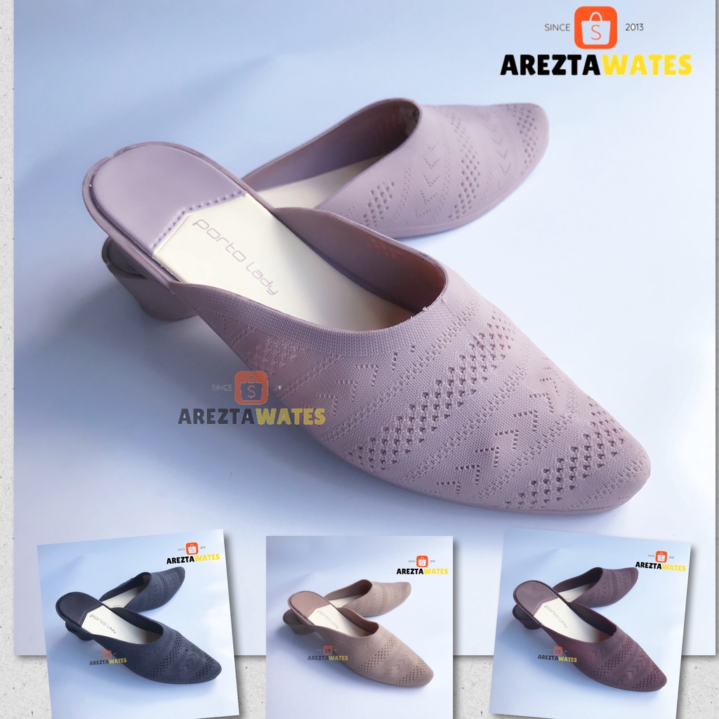 Sandal slip on karet wanita porto SOC