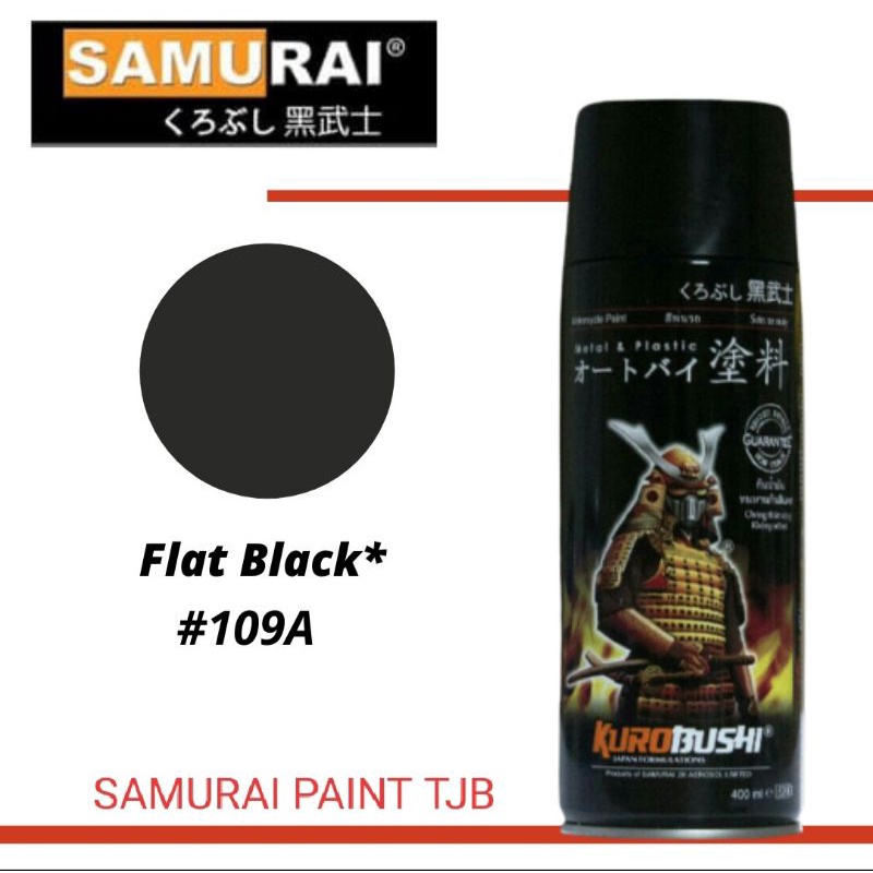 Pilox Samurai Paint Standar # Flat Black 109A/Hitam Doff