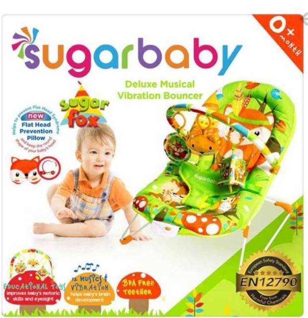 Sugar baby bouncer 1 recline / dudukan tidur bayi. Kursi goyang bayi Sugarbaby-2