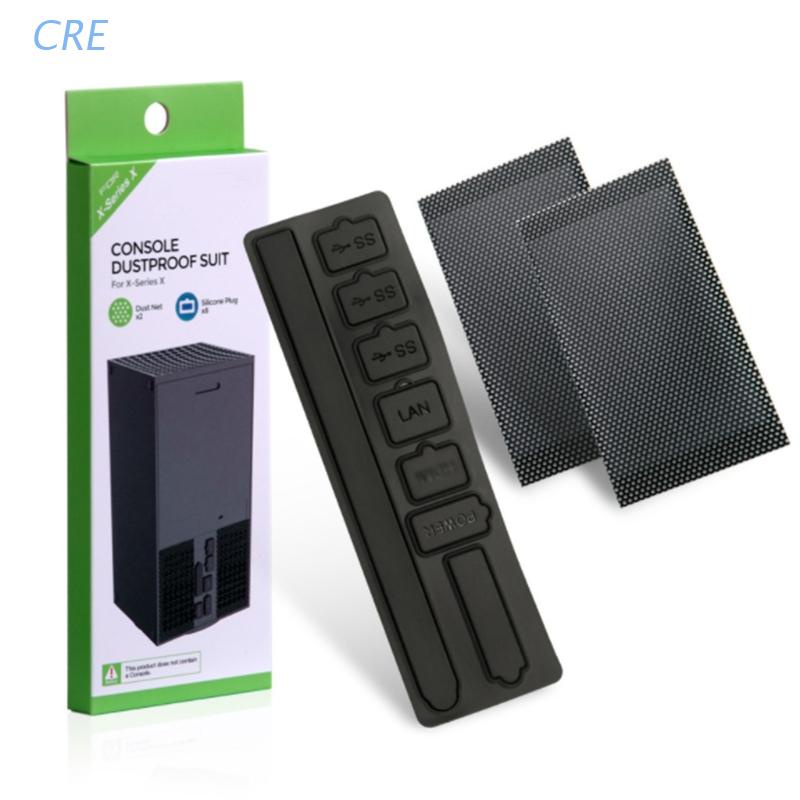 CRE  Game Console Anti-dust Plugs Pack Protector Cover Accessories for X box Series X