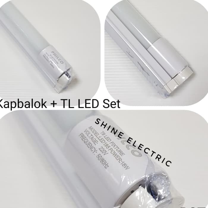 Lampu Tl Led 18w Set Rumah Kap Balok Tube T8 120cm Putih 18watt 18 W Komplit Dengan Lampu Shopee Indonesia