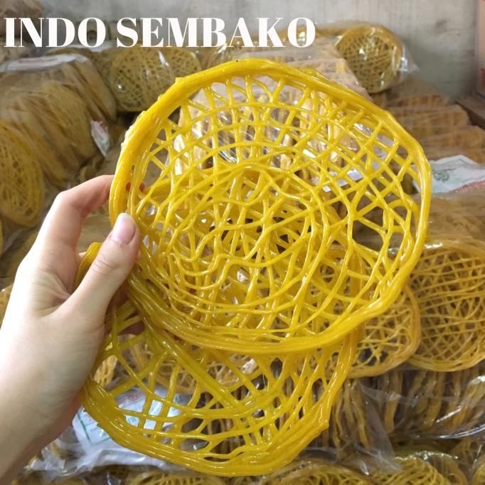 

Kerupuk Mie Kuning Besar untuk asinan