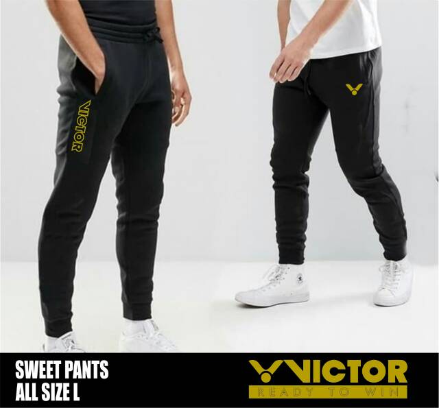 ⭐⭐⭐⭐⭐Celana badminton victor sweetpant Celana panjang tenis meja Bawahan olahraga fitnes gym