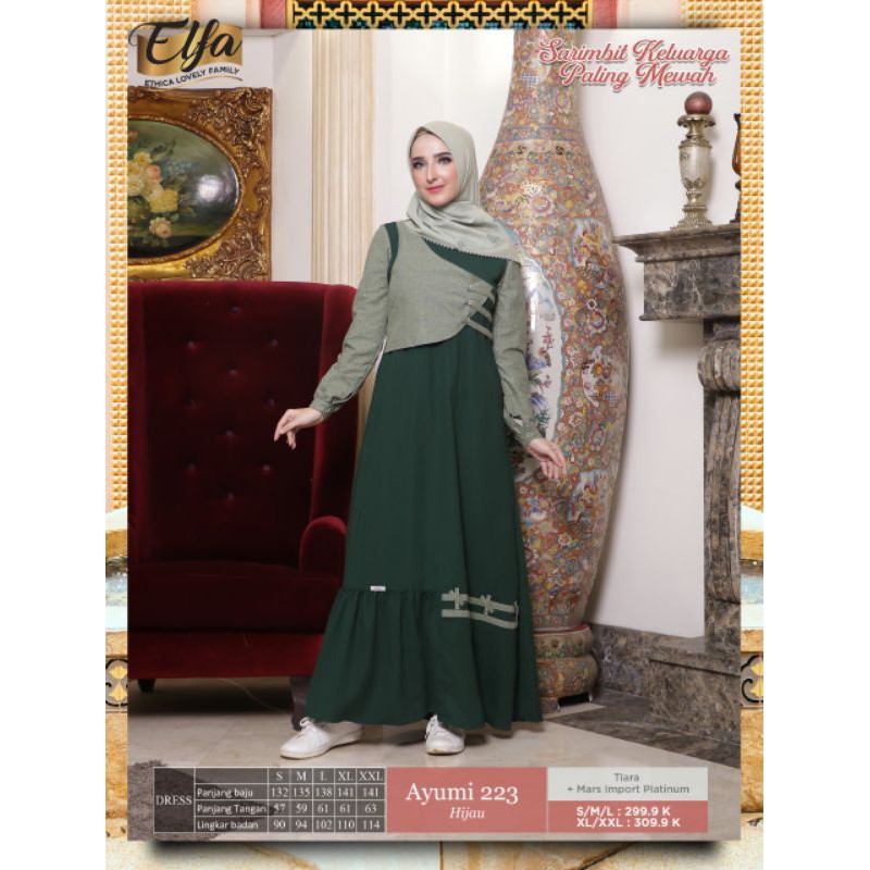 Gamis Ayumi 223 Hijau