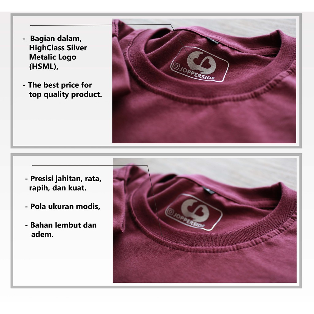 JOPPERSIDE TSHIRT KAOS DISTRO TULISAN KATA BODO AMAT PRIA ORIGINAL PREMIUM TS29