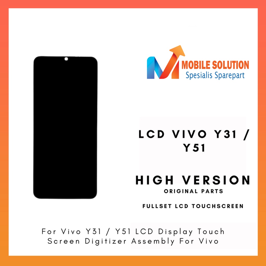 Grosir LCD Vivo Y31  LCD Vivo Y51 2020  LCD Vivo Y53S ORIGINAL 100%  Fullset Touchscreen GaransI 1 Bulan + Packing / Bubbel