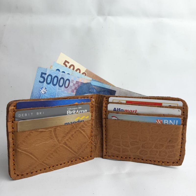 Dompet Kulit Buaya Hanmade ASLI FULL GRAIN Kulit Asli ORIGINAL premium Garut