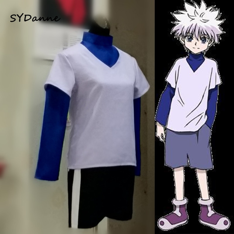 PREORDER Hunter X Hunter Blue Clothes Killua Zoldyck Cosplay Costume Custom Made Cosplay Suit Killua