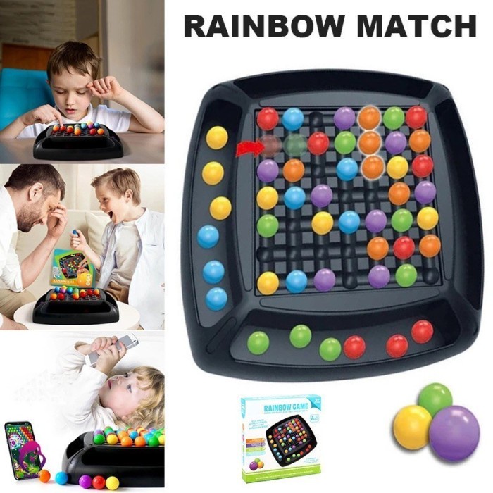 Mainan Anak Match Game - Rainbow Ball Matching Game Grosir