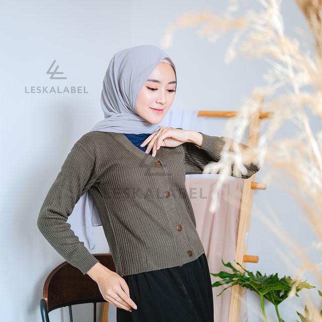 Cardigan Rajut Crop Wanita Sweater Premium Murah dan Tebal