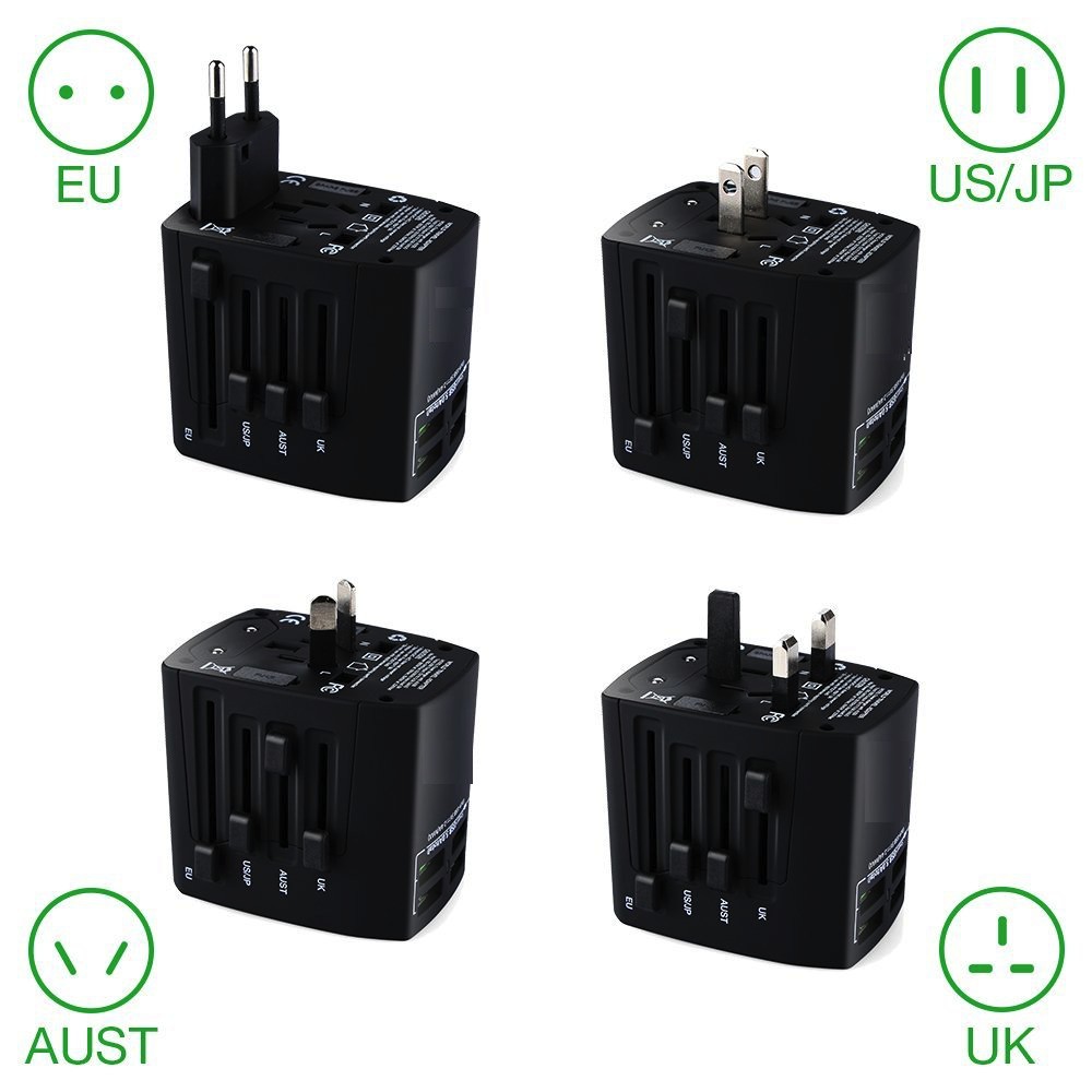 Universal Travel Adapter BST-631 - 4 Smart USB Charging Port 5A