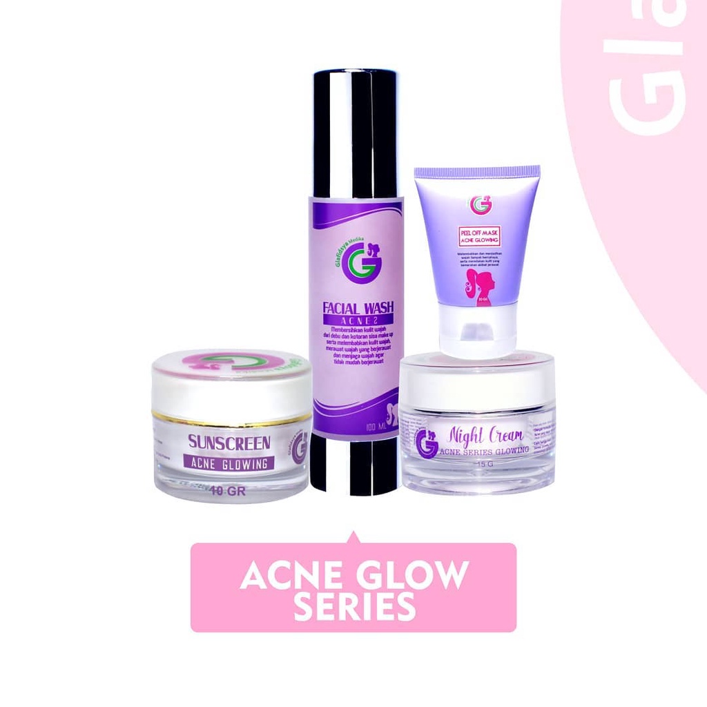 GLAFIDSYA ACNE GLOWING SERIES GLAFIDSYA OFFICIAL STORE ORIGINAL BPOM SKINCARE DR. REZA GLADYS