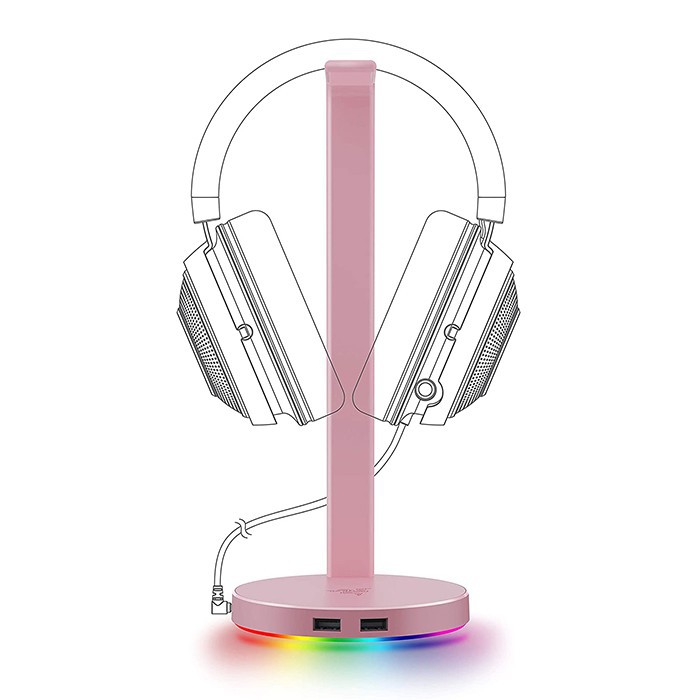 Razer Base Station Chroma V2 Quartz Pink RGB Headset Stand / Cradle