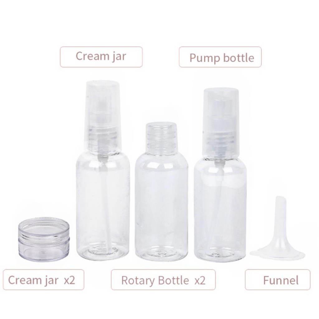 MINISO BOTTLE TRAVEL 8PCS PPORTABLE BOTOL TRAVEL SET