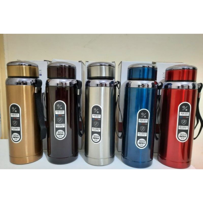 Vacuum Stainless Steel Flask - Termos 600ml / 800ml / 1000ml (WARNA RANDOM)