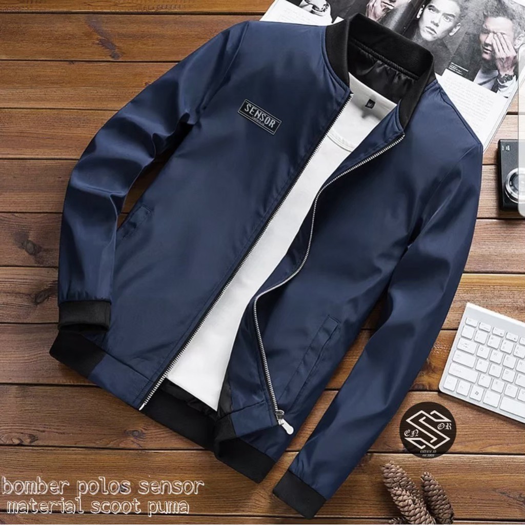 [BAYAR DI TEMPAT]  JAKET PRIA POLOS / JAKET POLOS JUMBO