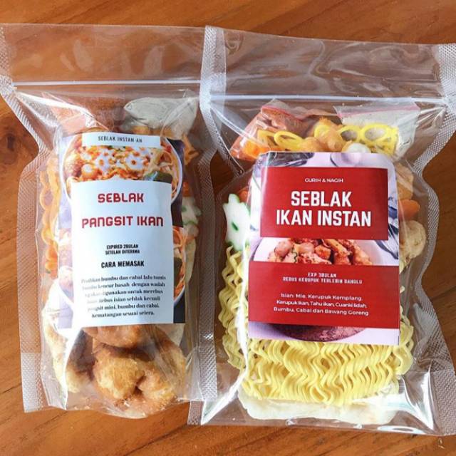 

Seblak ikan instan