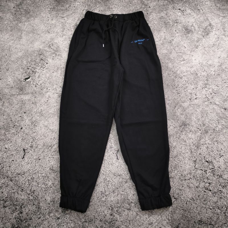 LONG PANTS / JOGGER PANTS OFF WHITE GRADIENT HITAM AUTHENTIC FULLTAG &amp; LEBEL
