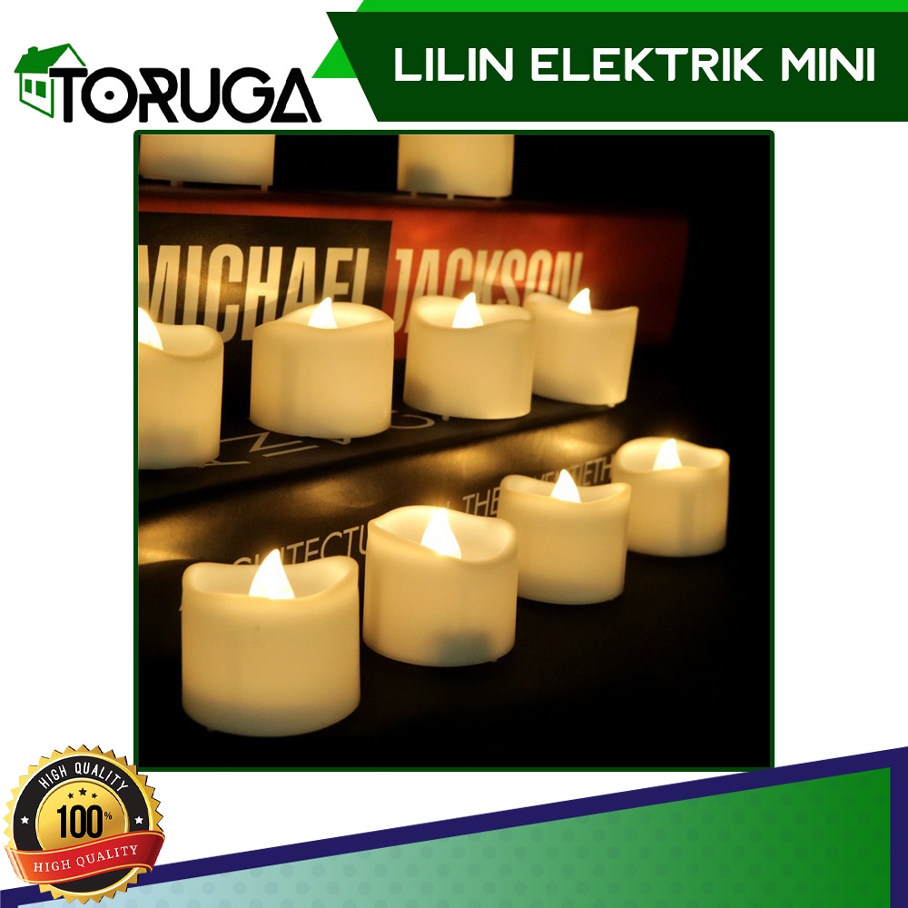 Lilin LED Satuan Mini Lampu Hias Lilin Dekorasi - Lilin Elektrik Tanpa Asap Nyala Lampu Kerlap-kerlip