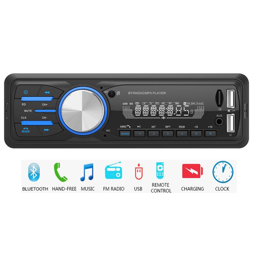 Taffware Tape Audio Mobil MP3 Player Bluetooth Wireless Receiver 12V - MP3-912 - Black