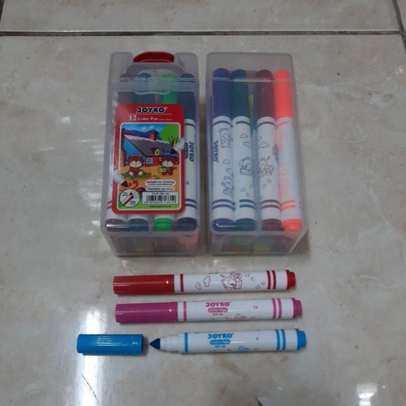 

Spidol 12 Warna Joyko CLP-56-12 / Color Pen 12 Warna Joyko