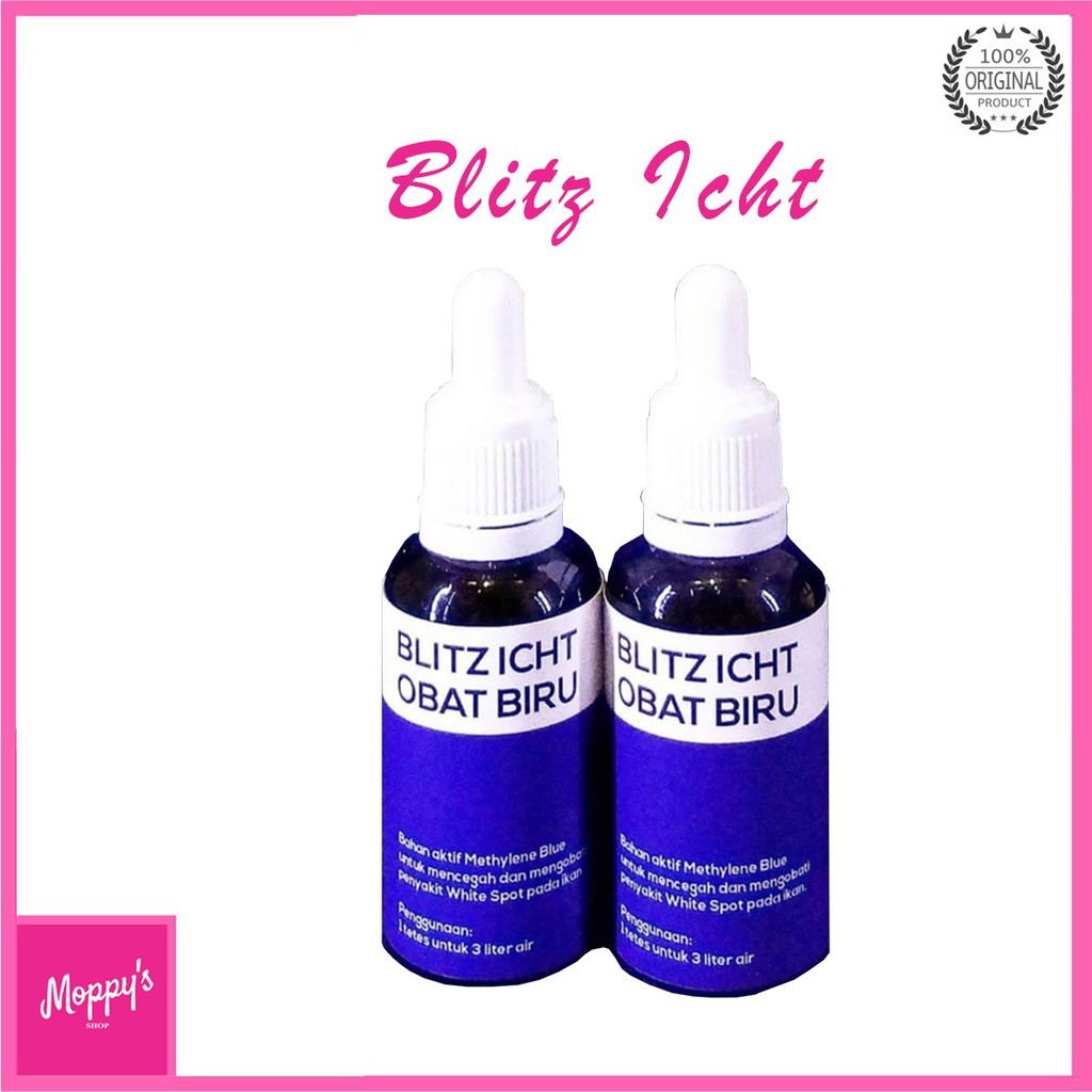 OBAT BIRU IKAN CUPANG / BLITZ ICHT / METHYLENE BLUE 30ML