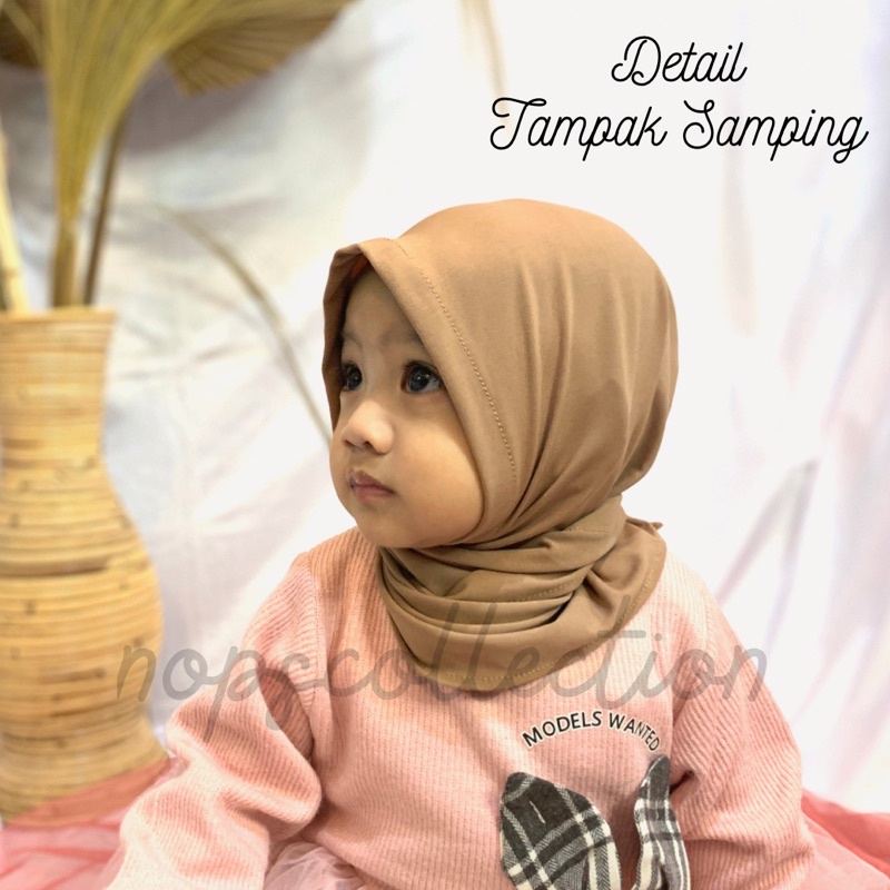 NC - Hijab Jersey Balita / Hijab Jersey Bayi / Hijab Instant Jersey