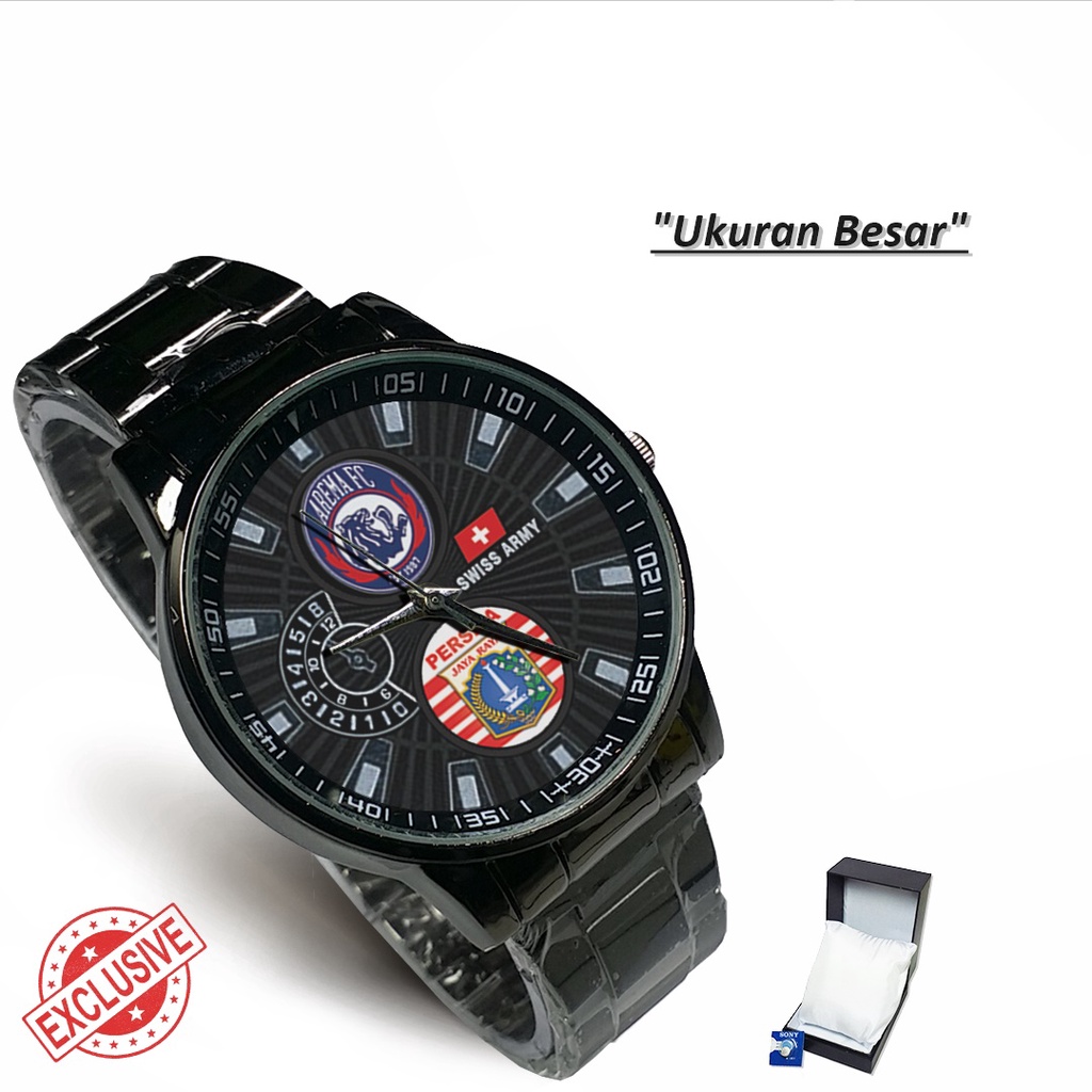 Jam Tangan Rantai Couple Logo AREMA PERSIJA (Amazing)