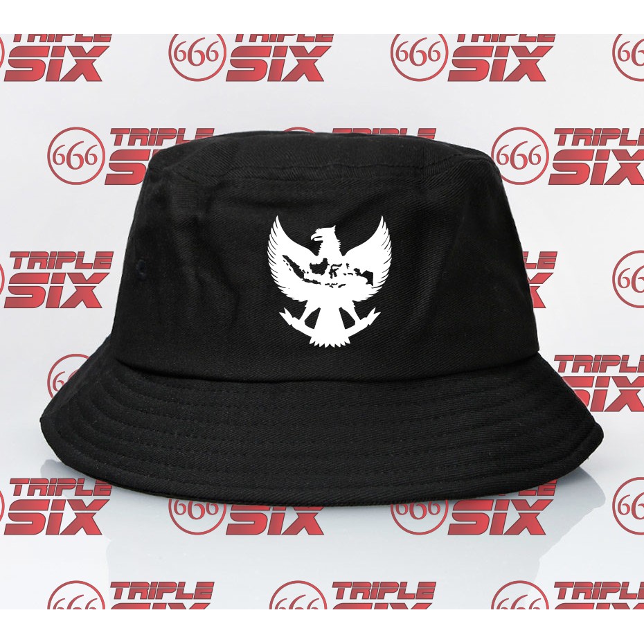 topi bucket premium peta indonesia
