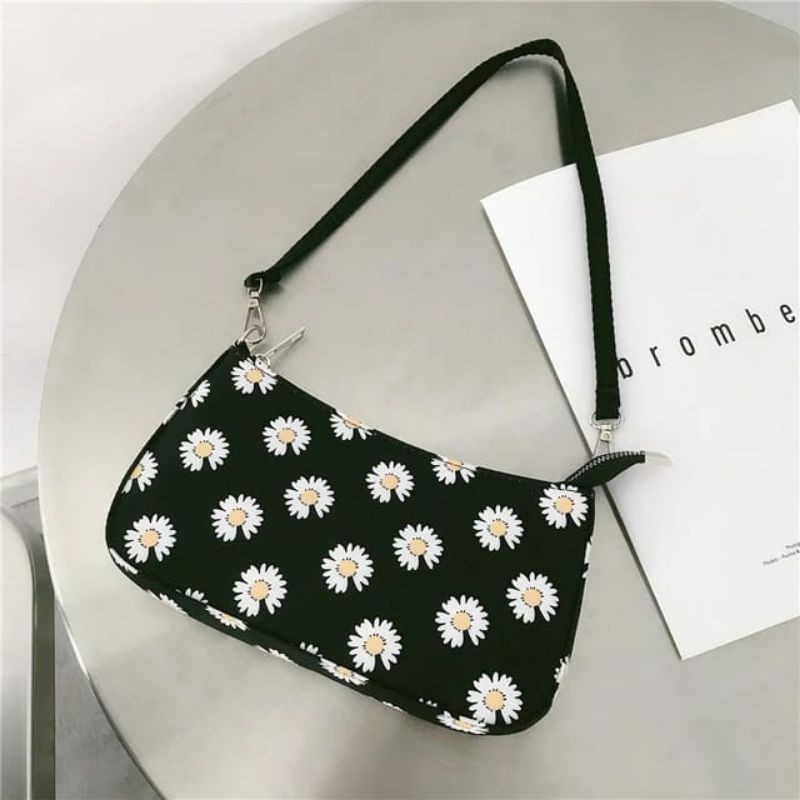 NEW  Vintage bunga daisy / Tas bahu / Fashion wanita