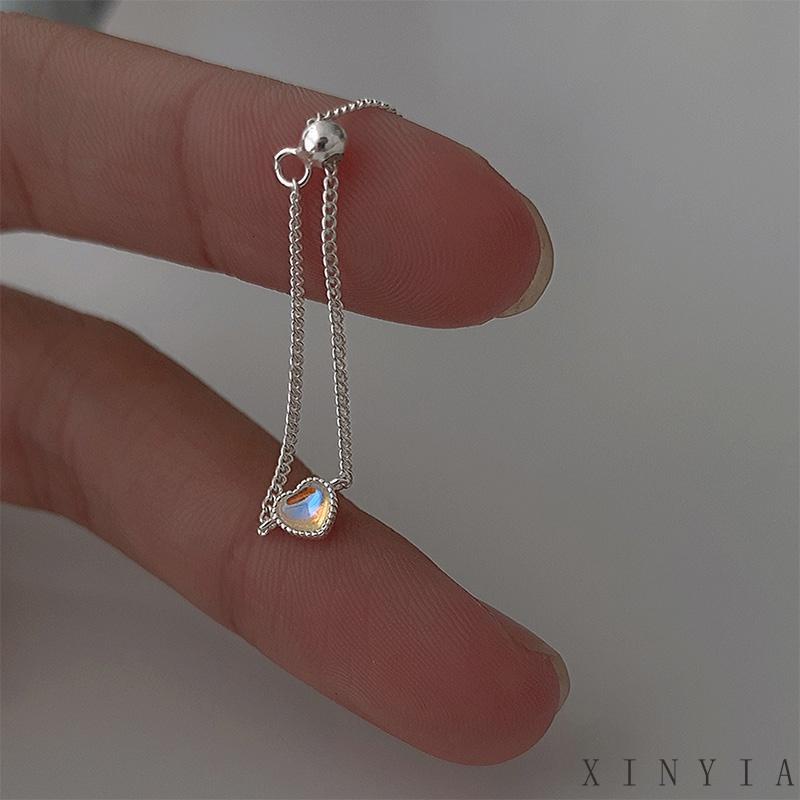 Xia.id Cincin Jari Telunjuk Wanita Desain Rantai Hati Simple Mewah