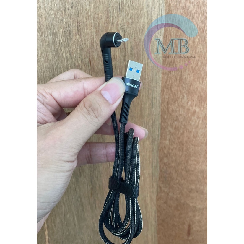 DIINAMI M18 kabel Cable Data GAMING fast Charging Kabel Data Micro , iphone , tipe c USB QC3.0 3 Amper bahan tebal MB2984