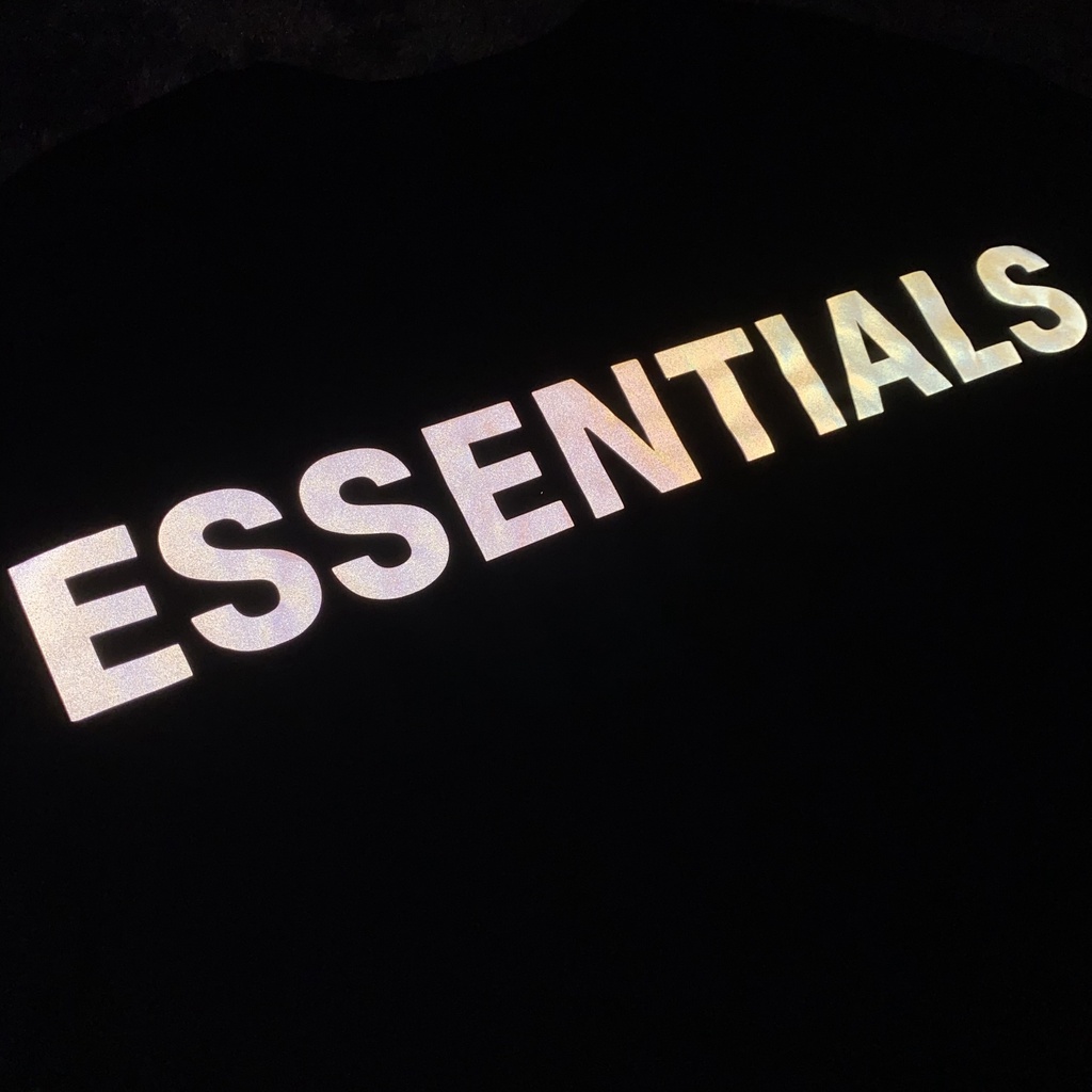 Essentials Fear of God FOG Reflective tshirt black