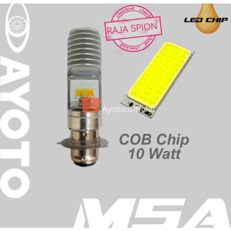 dop ayoto m5a gl/Lampu Depan LED Motor AYOTO M5A AC/DC Watt 10 Piringan Kaki 3