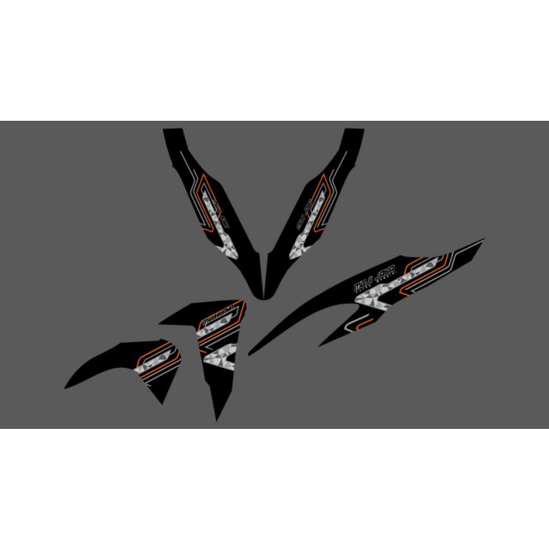 STRIPING TRANSPARAN VARIO NEW LIVERY MUJI JAYA