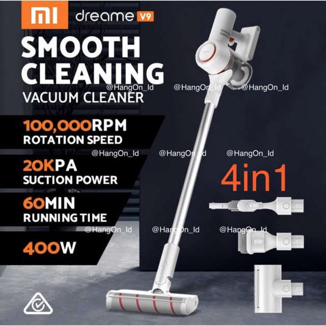 Jual Xiaomi Dreame V9 Handheld Wireless Vacuum Cleaner Penyedot Debu