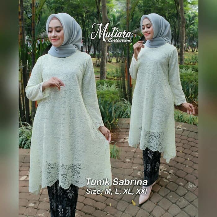 set kebaya tunik sabrina berkualitas