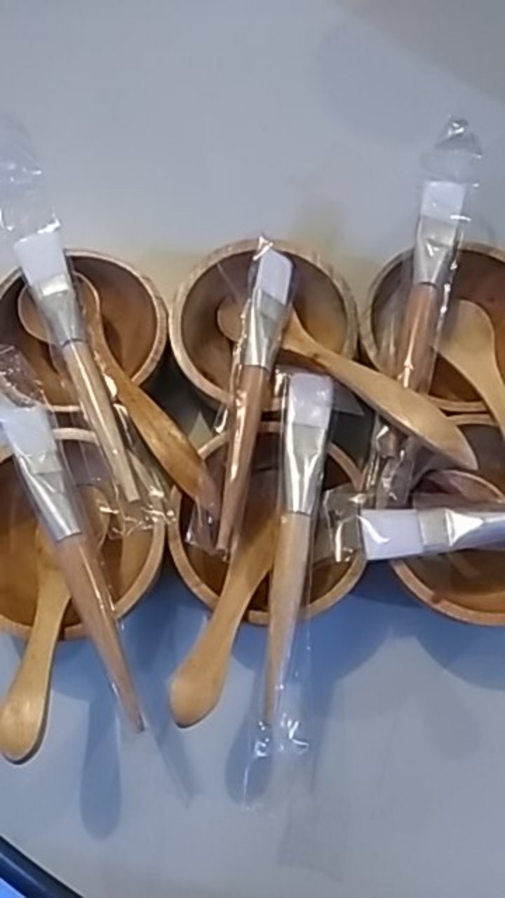 Sendok Teh Kayu Mahoni 10cm