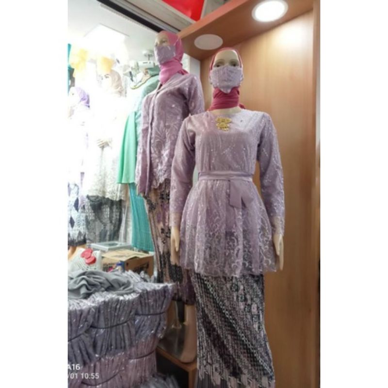 Setelan kebaya wisuda//kebaya tulle remaja//kebaya pesta