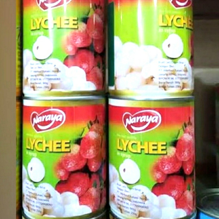 

Kalengbuah- Naraya Lychee In Can 565 Gram/ Buah Leci Kaleng 1 Dus(12 Kaleng) -Buah-Kaleng.