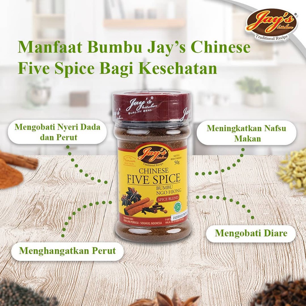 Jay's Jays Chinese Five Spice Bumbu Ngo Hiong Hiang 50 gr / 50gr