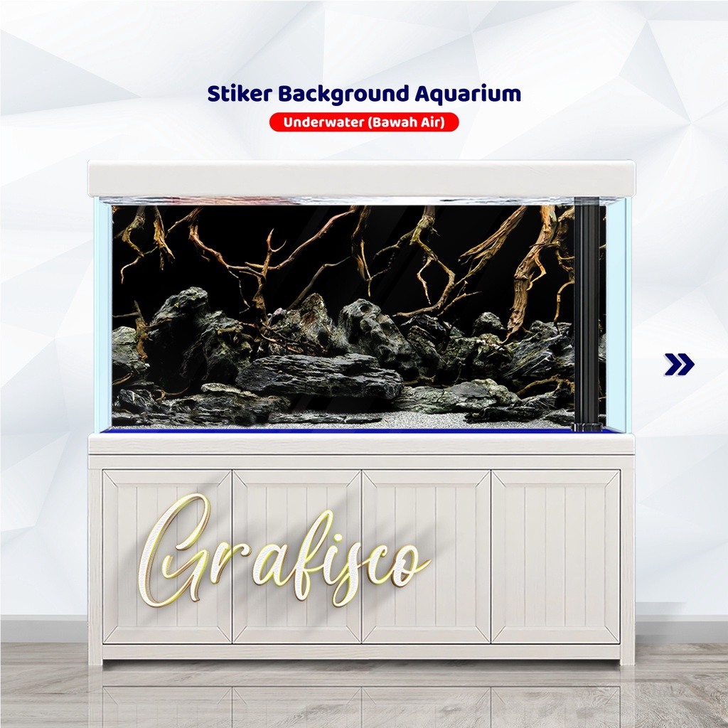 Background Aquarium, Stiker Aquarium , Wallpaper Aquarium, Aquascape, Stiker Aquarium Belakang