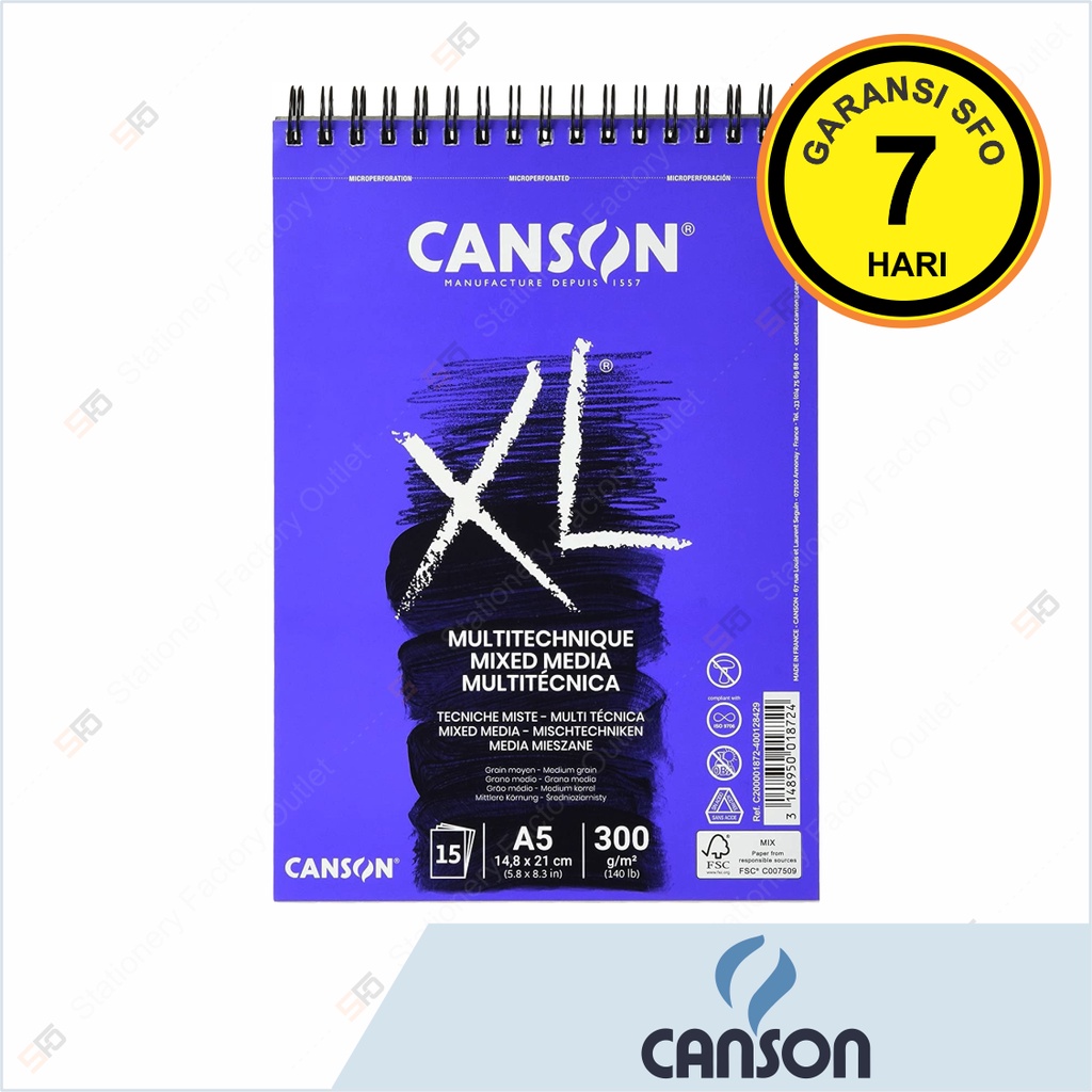 

Canson XL Mix Media A5 300g - 15 sheets